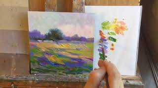 Impasto Landscape Painting [upl. by Shipman]