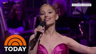 Watch Ariana Grandes spoton musical impressions on ‘SNL’ [upl. by Treva23]