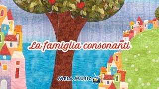 CANTIAMO LA GRAMMATICA  La famiglia consonanti  Canzoni per bambini di Mela Music MelaEducational [upl. by Marius]