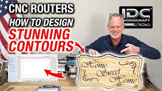 How To Design Unique Contours For CNC Router Projects [upl. by Kirtap532]