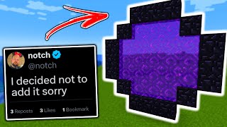 Minecraft Features Notch Decided NOT To Add [upl. by Niwled]