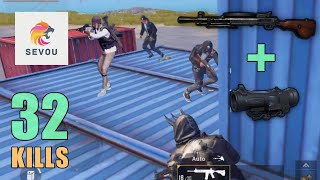 DP28  6x Scope MADNESS  32 SOLO KILLS  PUBG Mobile [upl. by Thgiled598]