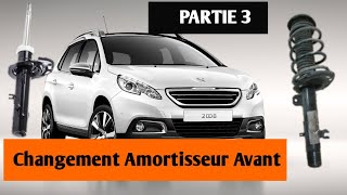 changement amortisseur Peugeot 2008 PARTIE 3 [upl. by Radek]