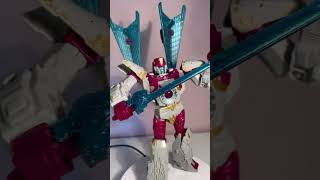 Transformers Legacy United Vector Prime Cybertron Universe action figure YouTube Shorts  Hasbro [upl. by Atnuahsal]