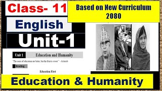 Grade 11 English Unit 1  Education and Humanity [upl. by Dunn396]