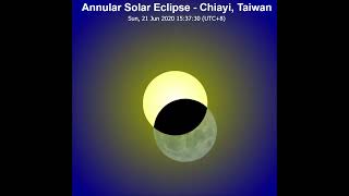 Solar Eclipse of June 21 2020 over Chiayi Taiwan [upl. by Jonah762]