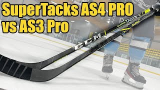 CCM Super Tacks AS4 Pro vs AS3 Pro hockey stick review  Which stick should you buy [upl. by Nyhagen]