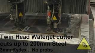 Waterjet cutting Kydex Sheet [upl. by Lorie522]