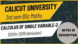 3rd sem Bsc Maths  Calculus of single variable 2022th previous year questions [upl. by Pilihp570]