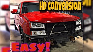 HD Silverado conversionColor Matched Vlog1 [upl. by Devona]