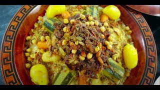 Recette De Couscous Marocain Aux Légumes [upl. by Patterson]