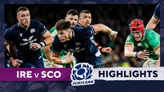 HIGHLIGHTS  Ireland v Scotland  Guinness Mens Six Nations 2024 [upl. by Schalles433]