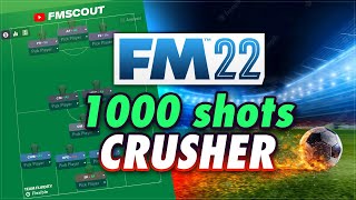 MONSTER Attacking Tactic Makes 1000  Shots 🤯  FM22 Best Tactics [upl. by Alake82]