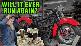 Total Rebuild  Reviving Flooded Flathead Harley Motorcycle Sitting 10 Years [upl. by Chi90]