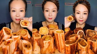 asmr mukbang bone marrow 40 [upl. by Nezam]