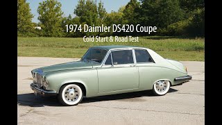 1974 Daimler DS420 Coupe  Cold Start amp Road Test [upl. by Ananna490]