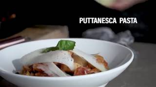 Easy Puttanesca Pasta with Scallops and Shrimp  15 minute recipe [upl. by Valerye]