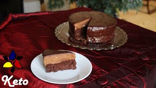 Keto Chocolate Cake with Coffee Mousse  Keto Dessert  Keto Recipes [upl. by Fowler]