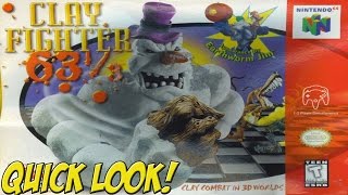 N64 Clayfighter 63 13 Quick Look  YoVideogames [upl. by Vudimir]