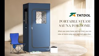 TATDOL Portable Home Steam Sauna Box [upl. by Haas742]