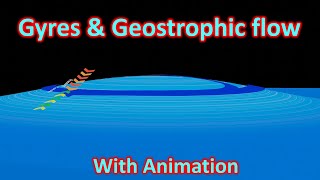 Gyres and Geostrophic flow detailed explanation with Animation [upl. by Siladnerb]