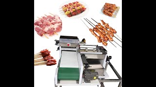 Automatic Meat Skewer Machine for BBQ Satay Kebab [upl. by Ahsemak982]