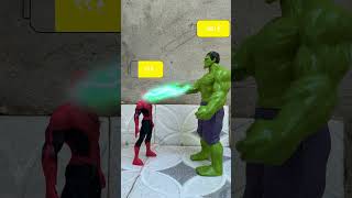 SpiderMan vs Venom and Hulk reenergizes SpiderMan to defeat Venom  Marvel Toys shorts spiderman [upl. by Nosna]