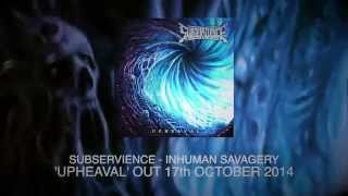 Subservience  Inhuman Savagery Lyric Video [upl. by Darrey]