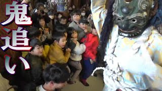 令和六年 鶴林寺 修正会 鬼追い Japanese OgreNuo folk religion at the Kakurinji temple Hyogo prefecture [upl. by Aenad861]