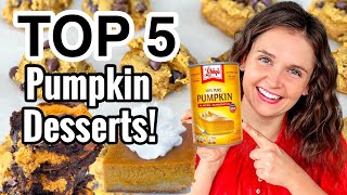 5 of the EASIEST Pumpkin Dessert Ideas  Best Tasty amp Easy Pumpkin Dessert Recipes  Julia Pacheco [upl. by Eillod]