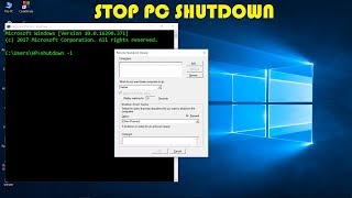 How to stop pc shutdown in LAN connection using cmd [upl. by Aicilegna270]