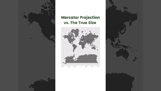 What Countries Look Like In The Mercator Projection vs What The True Size Of These Countries Are [upl. by Yahs]