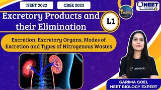 Sankalp Excretory Products and their Elimination L1  NEET Toppers  Garima G [upl. by Klara]