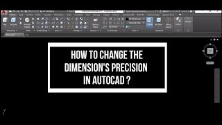 HOW TO CHANGE DIMENSIONS PRECISION IN AUTOCAD [upl. by Nniw372]