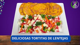 TORTITAS DE LENTEJAS FÁCIL Y NUTRITIVAS [upl. by Vola]