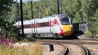 Morpeth Station  East Coast Main Line 10th August 2022 [upl. by Adall]