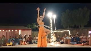 a BBQ dinner night with Bellydance in Dubai desert dubailife tanouradance youtubeshorts [upl. by Anatola]