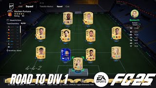 EASPORTS FC 25 DIVISION 6 GAMEPLAY POOR MAN ONLY PACKS ALLOWED [upl. by Salena]