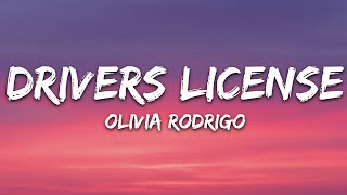 Olivia Rodrigo  drivers license Lyrics [upl. by Yelra936]