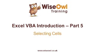 Excel VBA Introduction Part 5  Selecting Cells Range Cells Activecell End Offset [upl. by Asus]