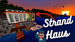 Strandhaus in Minecraft bauen  PlaySample baut in Minecraft [upl. by Karie]