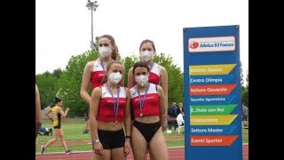 Staffetta 4x100 m Donne  Faenza 22052021 [upl. by Nirihs424]