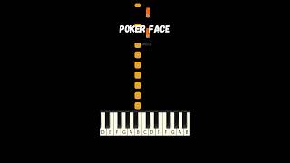 Poker Face 🂡 Lady Gaga 🂡 EASY Piano Tutorial [upl. by Ensign]