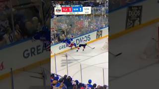 Big hit on Matt Rempe how to hit a bigger man in hockey Florida Panthers vs New York Rangers [upl. by Safko]