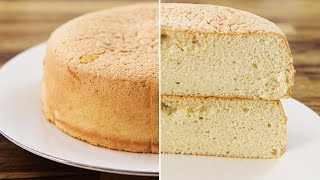 Vanilla Sponge Cake Recipe  Genoise [upl. by Kella]