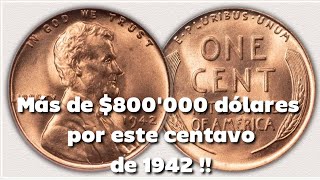 ¿Cómo es la moneda de 1 centavo que está valorizada en más de 800000 dólares [upl. by Ettenoj]