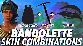 quotBandolettequot SKIN BEST BACKBLING  SKIN COMBOS Season 8 Fortnite 2019 [upl. by Idola]