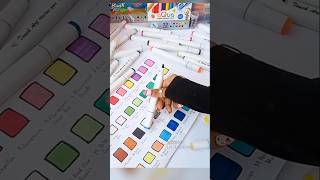 I watch this video 100 times 😱 Alcohol marker review shorts markers satisfying art ohuhu [upl. by Taddeusz]