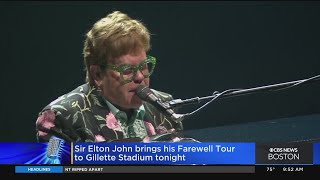 Sir Elton John brings his Farewell Tour To Gillette Stadium Wednesday [upl. by Waite636]