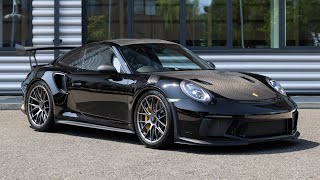 2019 Porsche 911 9912 GT3 RS Weissach  Black  Walkaround 4K [upl. by Ostap562]